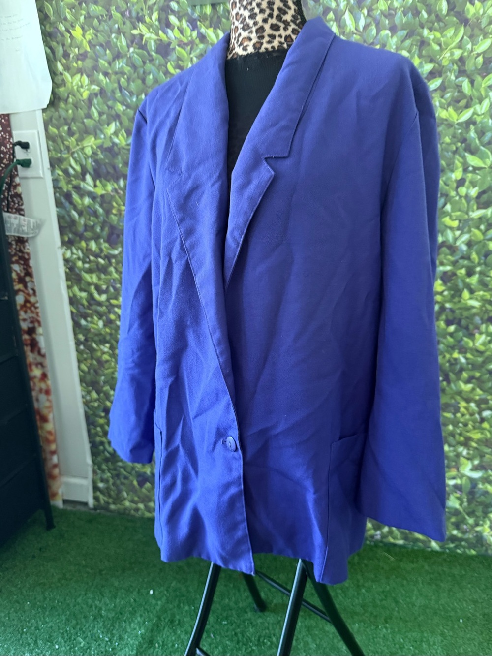 Women's Oversized Purple Blazer Jacket mp28